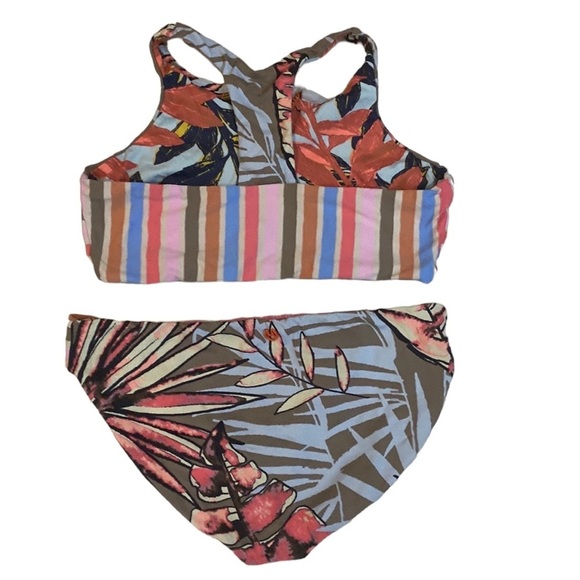 reversible floral bikini with diferentes prints multicolor - Picture 4 of 6